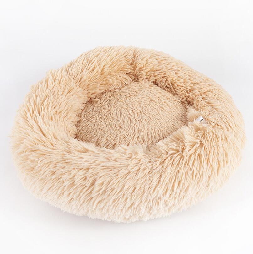 Small Dog & Cat Bed – Round Plush Puppy Nest, Soft Kennel Mat