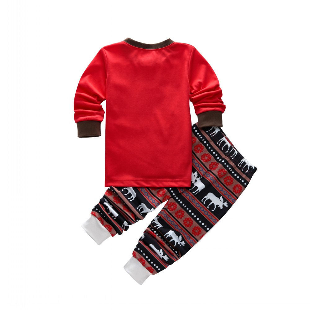 “Matching Family Christmas Pajamas – Festive Moose Print Holiday PJs for Parents, Kids & Baby”
