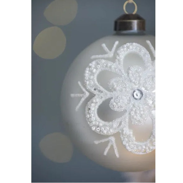 D3.9 Glass Christmas Ball Ornaments – Set of 6 Decorative Hanging Holiday Balls