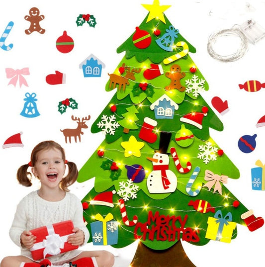 Felt Christmas Tree Decorations – DIY Ornament Set for Kids & Families