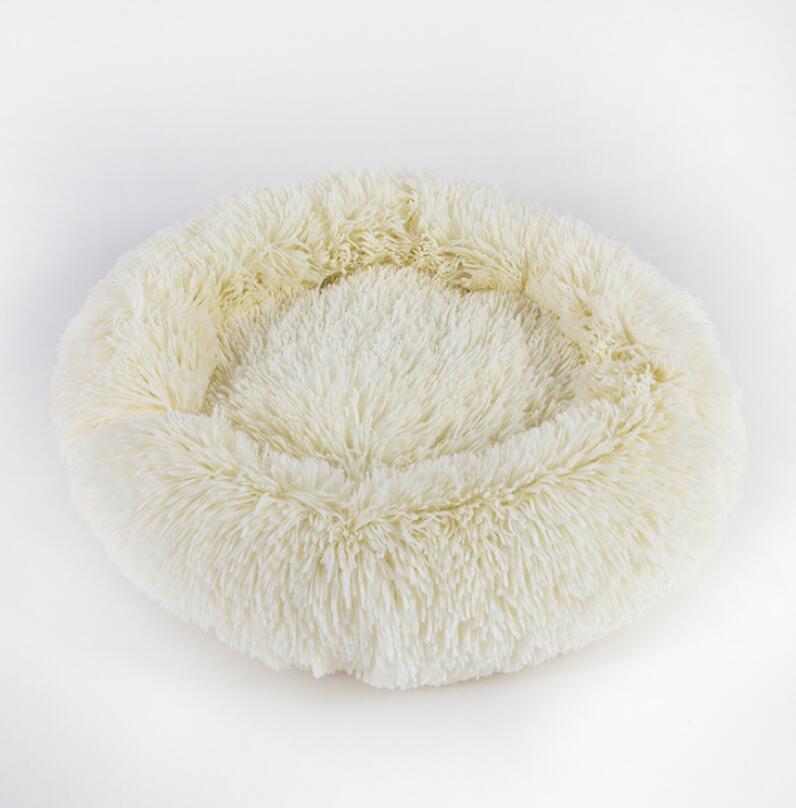 Small Dog & Cat Bed – Round Plush Puppy Nest, Soft Kennel Mat