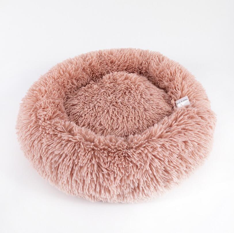 Small Dog & Cat Bed – Round Plush Puppy Nest, Soft Kennel Mat
