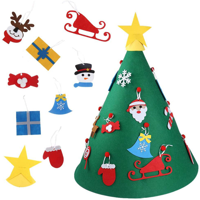 Felt Christmas Tree Decorations – DIY Ornament Set for Kids & Families
