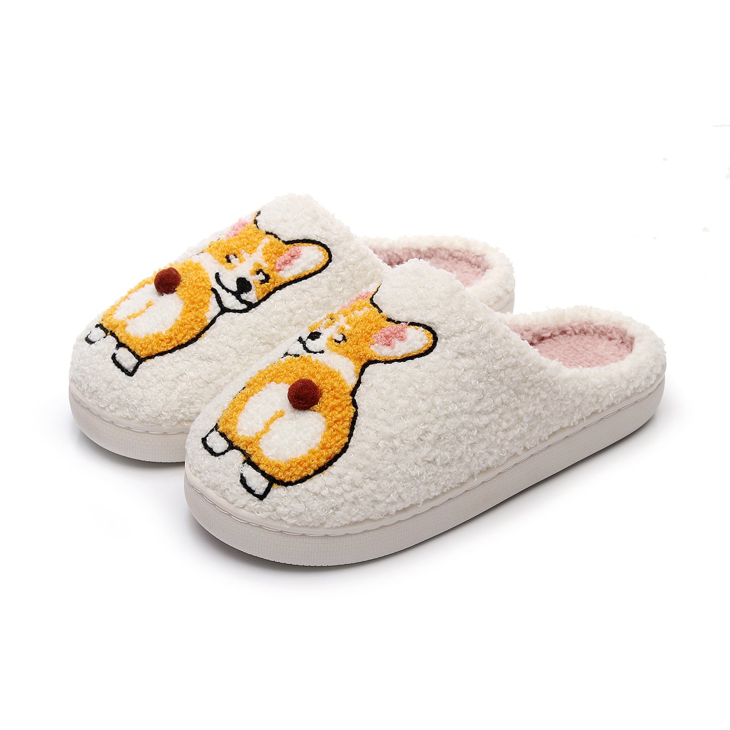 Corgi Cotton Slippers – Fashion Pet Dog Indoor Shoes