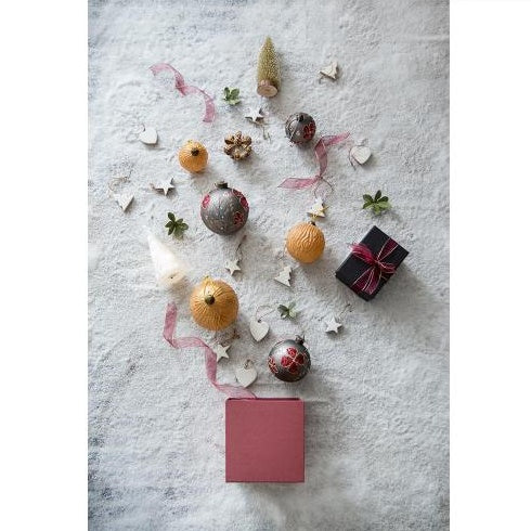 Elegant Holiday Glass Ornaments, 4.7" — Designed by Riccardo