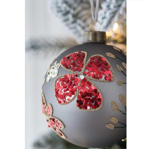 Elegant Holiday Glass Ornaments, 4.7" — Designed by Riccardo