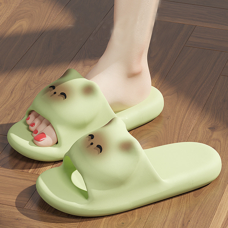 Cartoon Cat Slippers – Non‑Slip Indoor/Outdoor Home Shoes