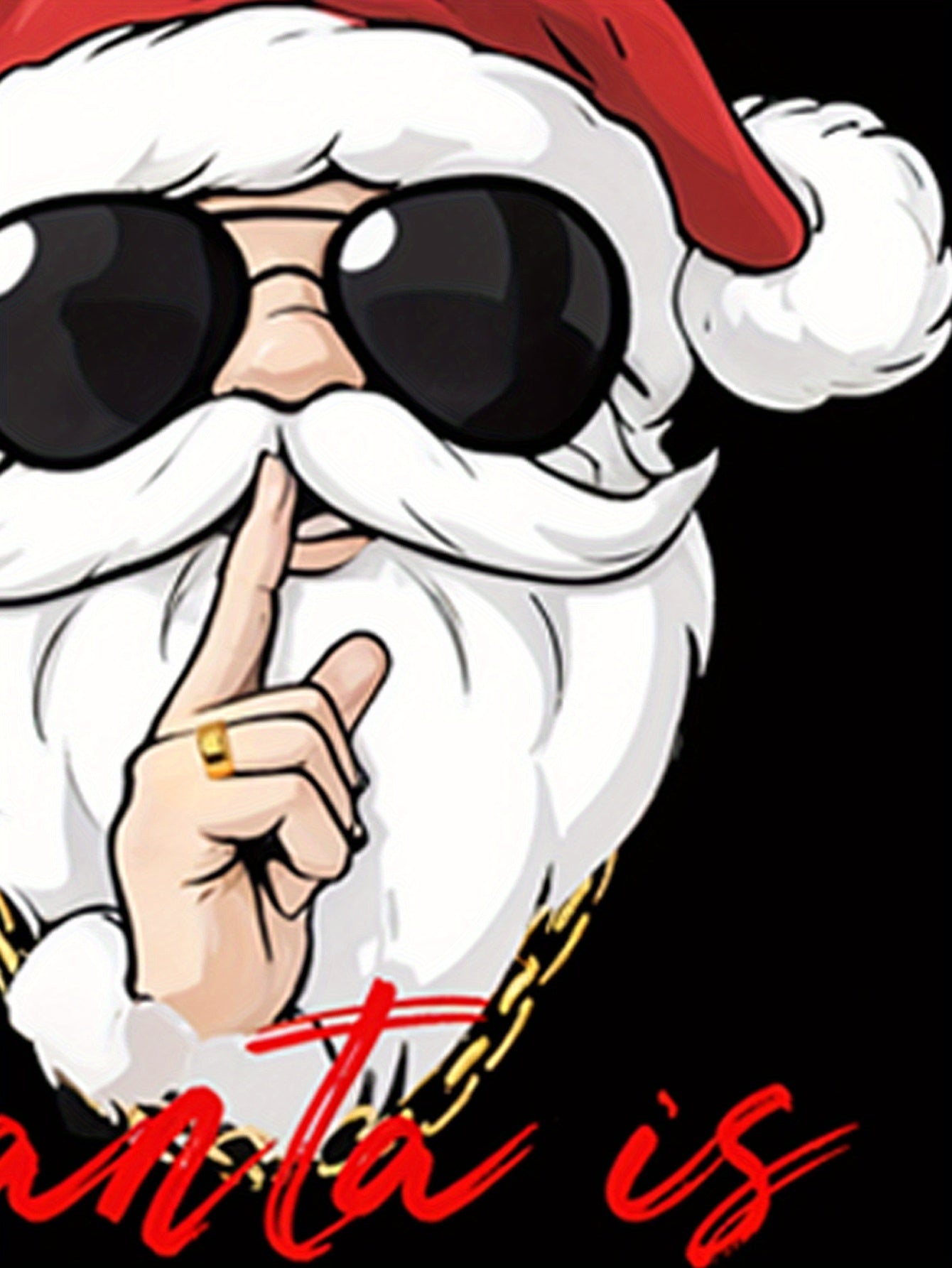 “Men’s Santa Claus 3D Printed Christmas T‑Shirt – Casual Holiday Tee”