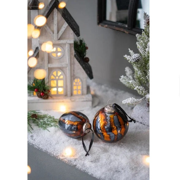 Egg Christmas Ball Ornament 3 X 3 X 4.3 Glass Decorative Hanging Ball Christmas Tree Ornaments For Holiday Party Decorations, Set Of 6