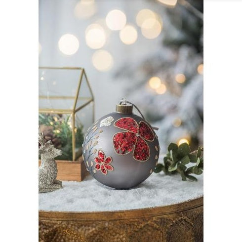 Elegant Holiday Glass Ornaments, 4.7" — Designed by Riccardo