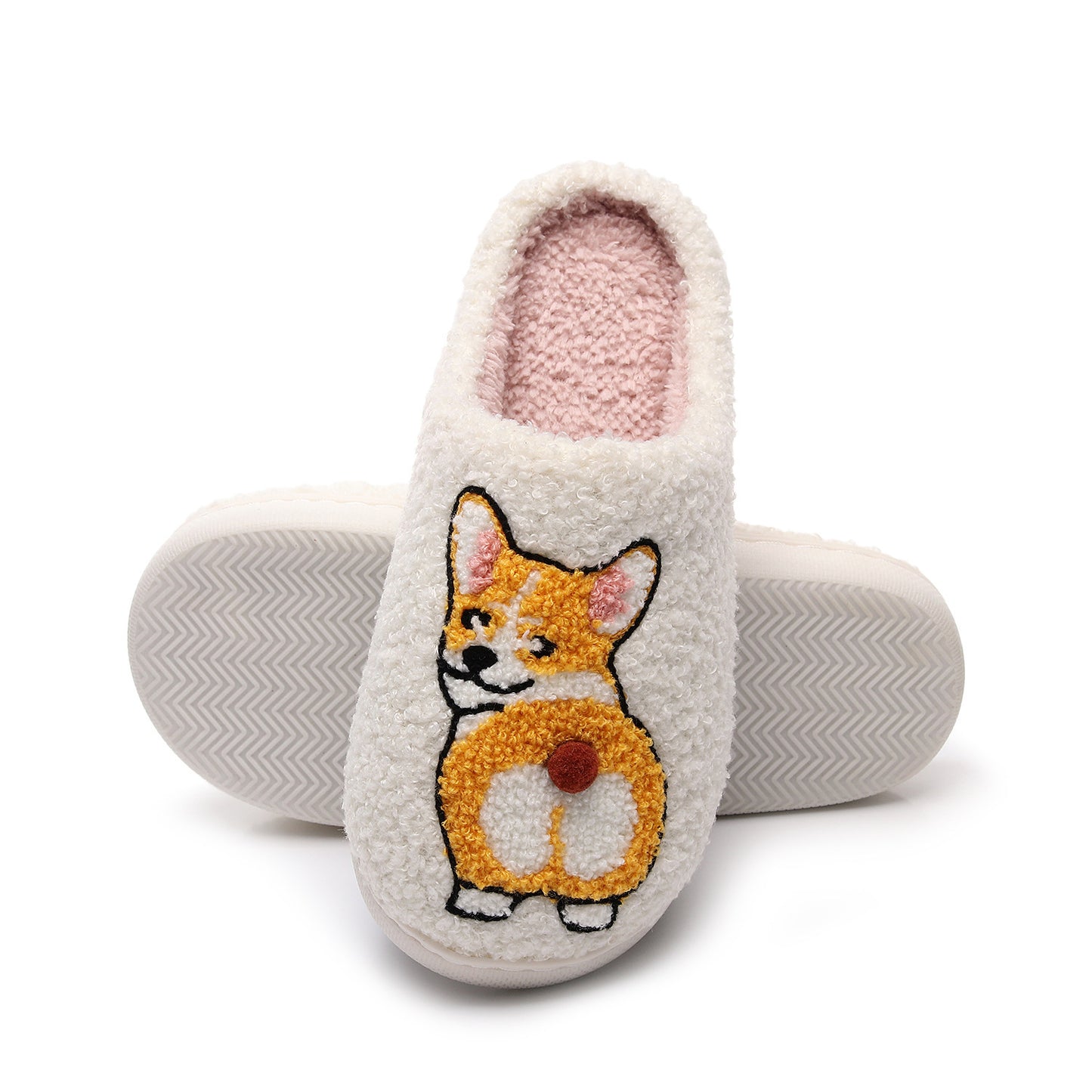 Corgi Cotton Slippers – Fashion Pet Dog Indoor Shoes
