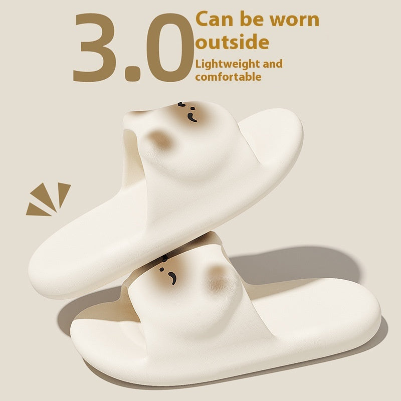 Cartoon Cat Slippers – Non‑Slip Indoor/Outdoor Home Shoes